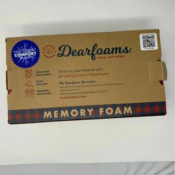 NEW Dearfoams Womens Small 5-6 Wool-Blend Clog Slippers Slip-On Faux Fur Lined - Picture 5 of 8